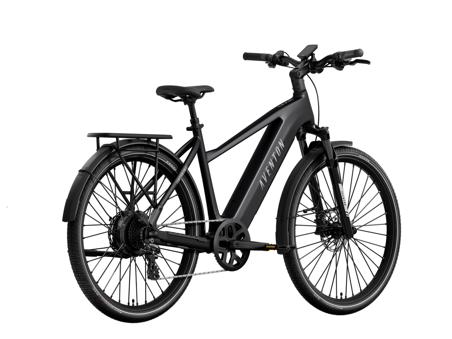 Aventon Level.4 Step-Over commuter electric bike in Matte Black at JACS e-Bikes Minnesota