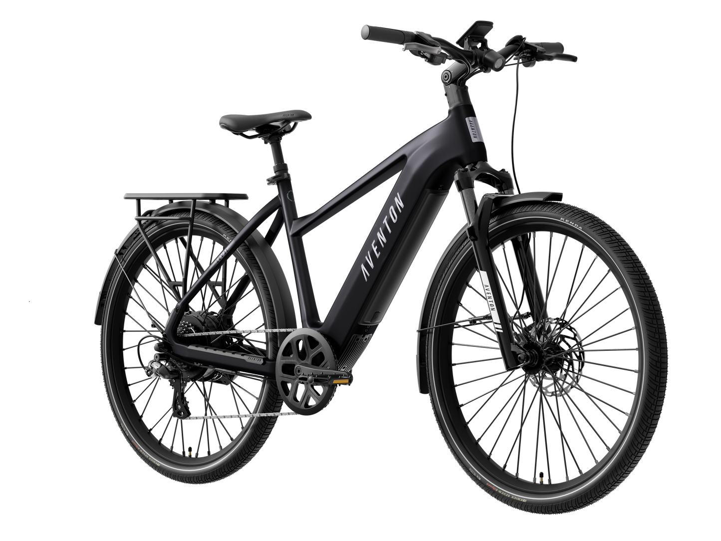 Aventon Level.4 Step-Over commuter electric bike in Matte Black at JACS e-Bikes Minnesota