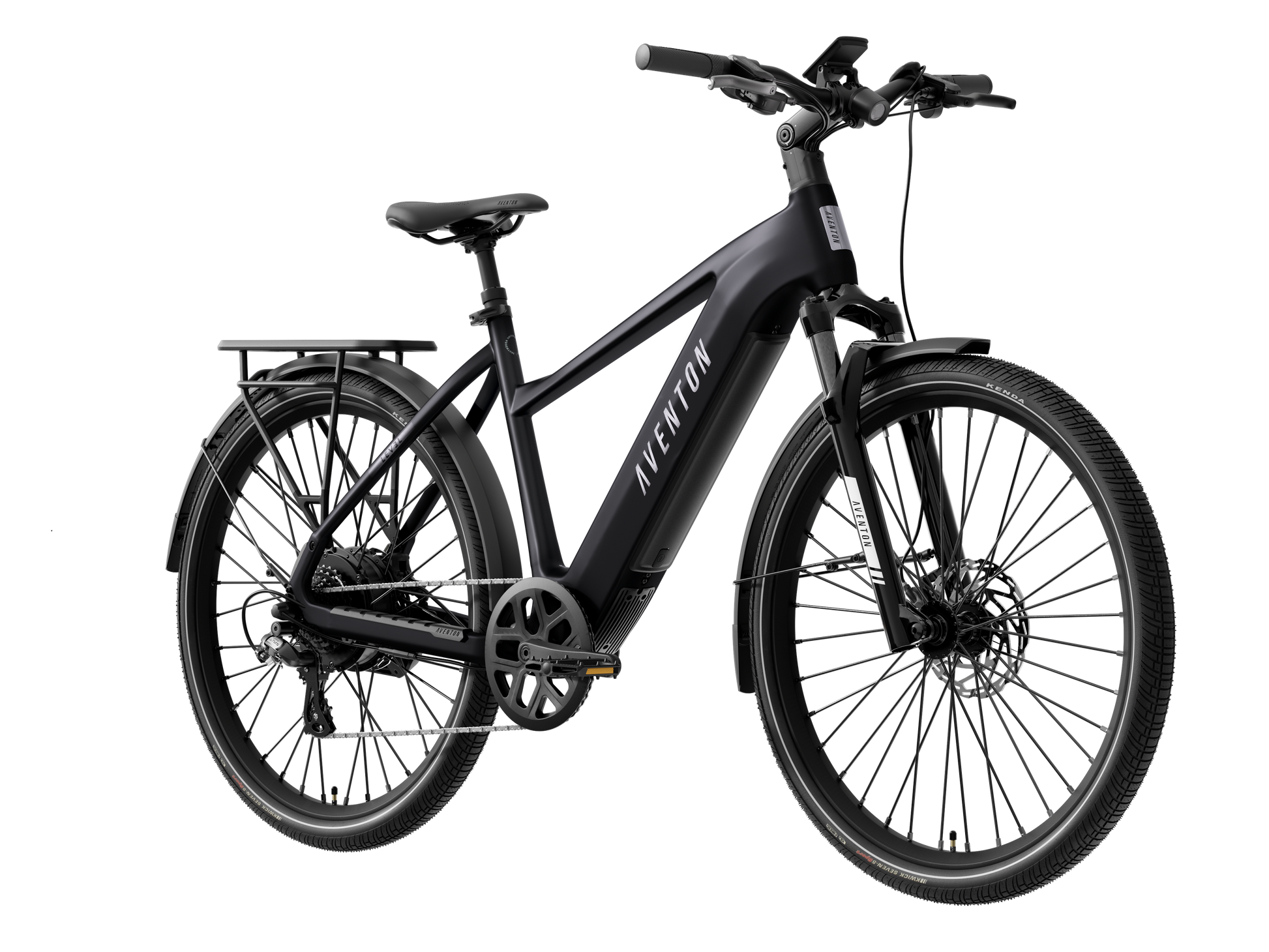 Aventon Level.4 Step-Over commuter electric bike in Matte Black at JACS e-Bikes Minnesota