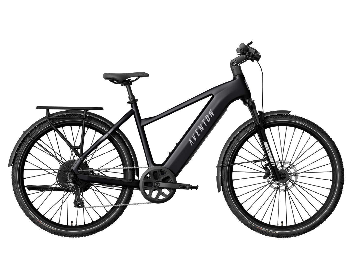 Aventon Level.4 Step-Over commuter electric bike in Matte Black at JACS e-Bikes Minnesota