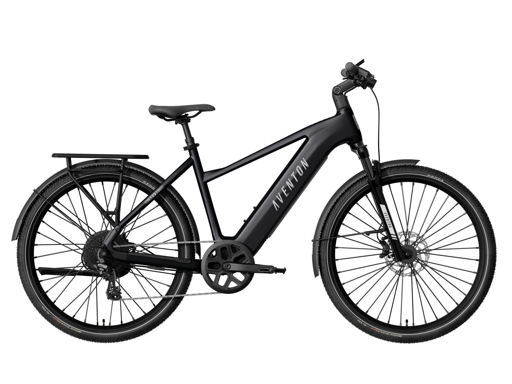 Aventon Level.4 Step-Over commuter electric bike in Matte Black at JACS e-Bikes Minnesota