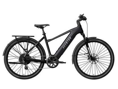Aventon Level.4 Step-Over commuter electric bike in Matte Black at JACS e-Bikes Minnesota