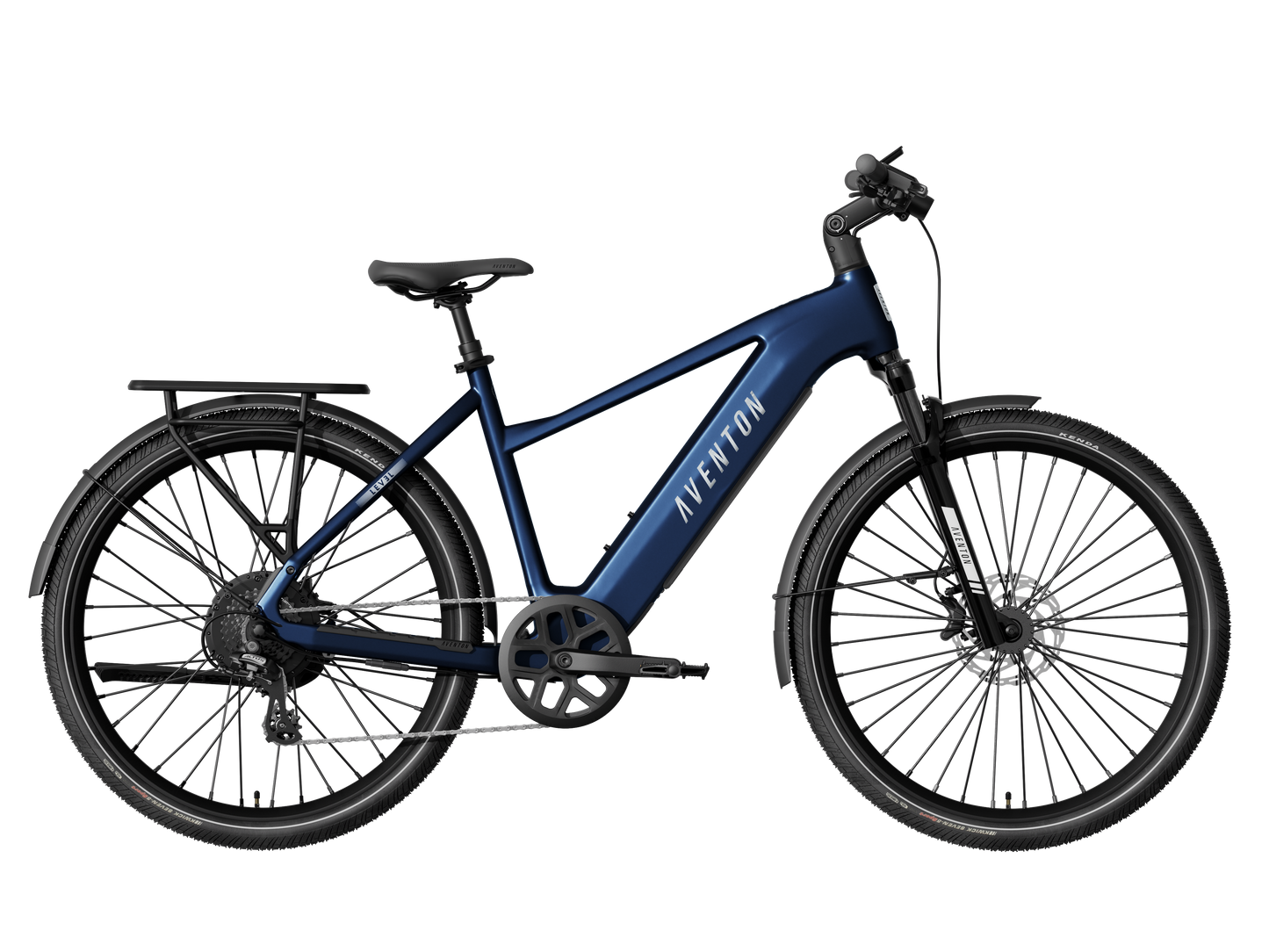 Aventon Level.4 Step-Over commuter electric bike in Matte Storm Blue at JACS e-Bikes Minnesota