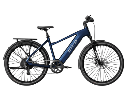 Aventon Level.4 Step-Over commuter electric bike in Matte Storm Blue at JACS e-Bikes Minnesota
