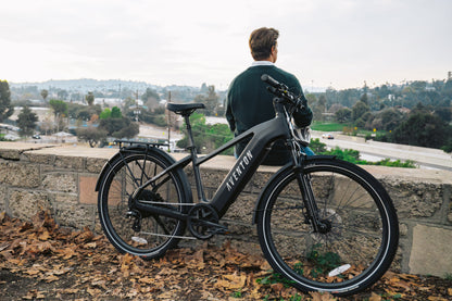 Aventon Level.4 Step-Over commuter electric bike in Matte Black at JACS e-Bikes Minnesota