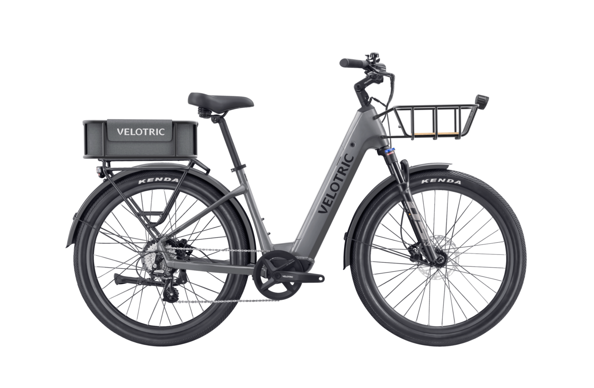 grey electric bicycle Velotric Discover 2 Ebike – JACS e-Bikes