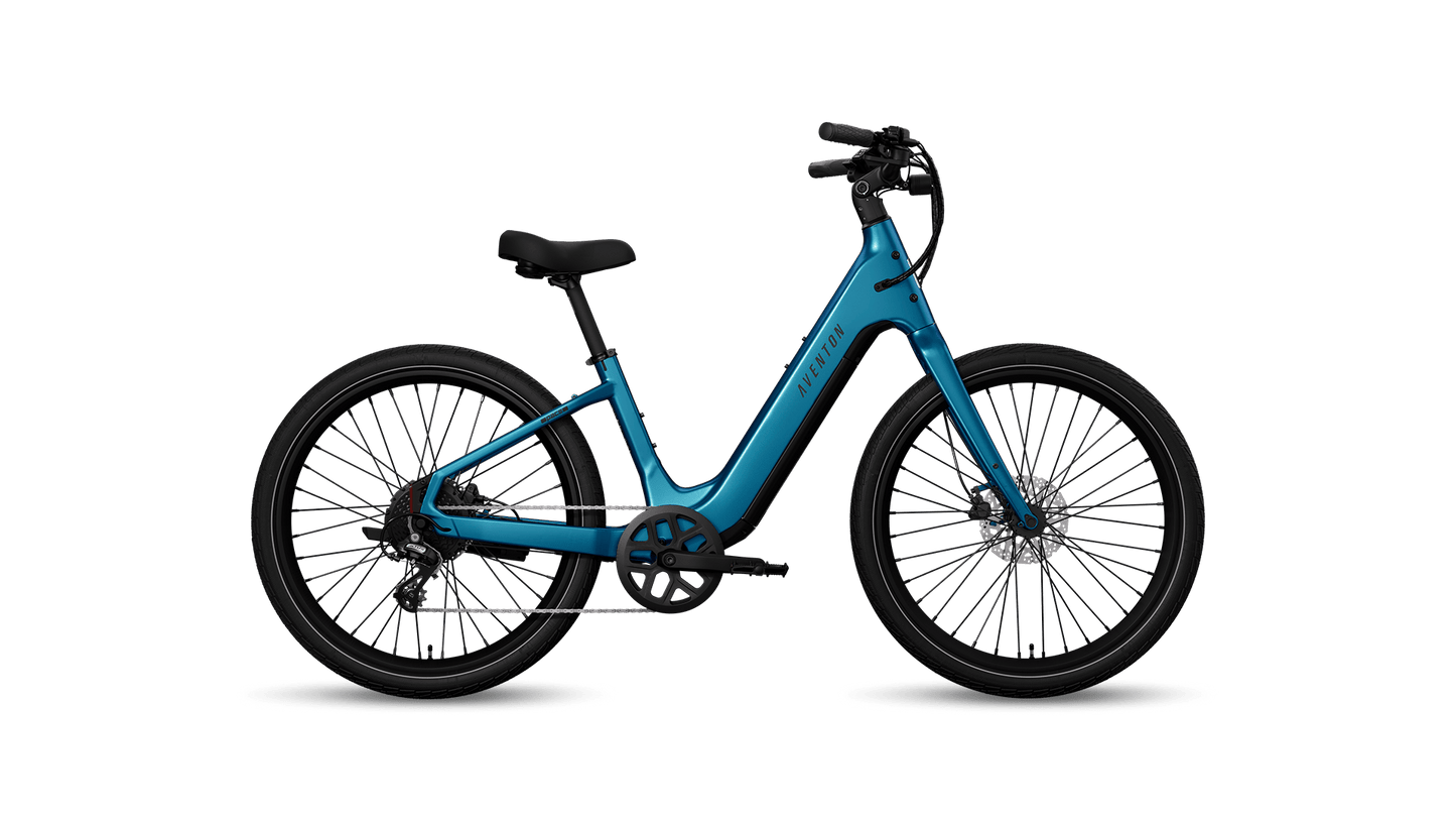 Aventon Pace 5 Step-Through electric bike in Lagoon at JACS e-Bikes Minnesota
