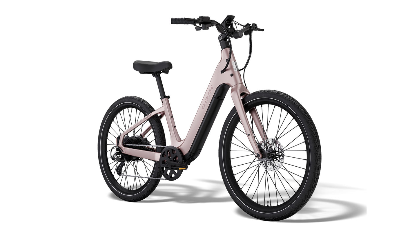 Aventon Pace 5 Step-Through electric bike in Sakura at JACS e-Bikes Minnesota