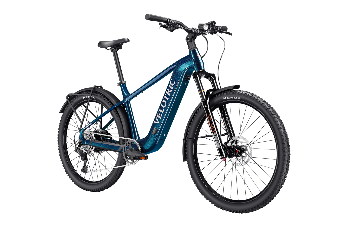 Velotric Summit 2 Ocean Blue e-bike right side profile with Kenda tires — JACS e-Bikes Minnesota