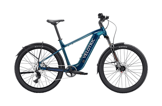 Velotric Summit 2 Ocean Blue e-bike right side profile with Kenda tires — JACS e-Bikes Minnesota